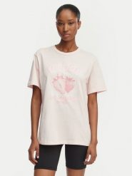 Guess T-Shirt V6GI14 K2981 Różowy jasny Relaxed Fit. Czerwone t-shirty damskie Guess, xl, z aplikacjami, z bawełny, bez kołnierzyka. Za 174.99 zł.