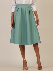 APART Spódnica w kolorze turkusowym rozmiar: 38. Niebieskie spódnice damskie Apart, bez wzorów, midi. Za 217.99 zł.