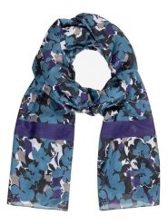 More & More Szal w kolorze niebieskim rozmiar: onesize. Niebieskie szaliki damskie More & More, bez wzorów. Za 82.64 zł.