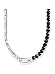 Thomas Sabo Srebrny naszyjnik z cyrkoniami - dł. 55 cm rozmiar: onesize. Szare naszyjniki damskie thomas sabo, z cyrkonią, srebrne. Za 679.95 zł.