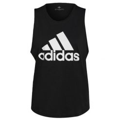 Koszulka Kobieta Adidas Essentials Big czarny. Białe bluzki damskie Adidas, m, bez wzorów, bez kołnierzyka, bez ramiączek. Za 103.00 zł.