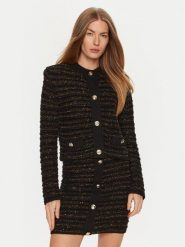 Simona Corsellini Marynarka A24CPGIO02 Czarny Regular Fit. Czarne marynarki i żakiety damskie SIMONA CORSELLINI, bez wzorów, z syntetyku. Za 689.99 zł.