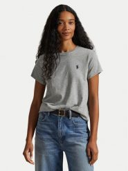 Polo Ralph Lauren T-Shirt 211B14605030 Szary Regular Fit. Szare t-shirty damskie Polo Ralph Lauren, m, bez wzorów, bez kołnierzyka. Za 399.99 zł.