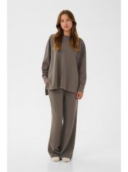 Kaffe Sweter w kolorze szarobrązowym rozmiar: XXL. Brązowe swetry klasyczne damskie Kaffe, xxl, bez kołnierzyka. Za 126.99 zł.