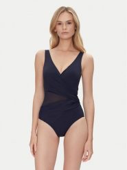 Hunkemöller Strój kąpielowy Shaping Shell 301235 Granatowy. Niebieskie stroje jednoczęściowe Hunkemöller, bez wzorów, z syntetyku. Za 189.99 zł.