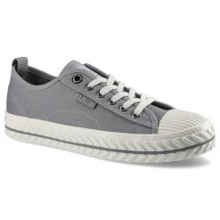 Szare Trampki Big Star Modne Damskie Półbuty. Szare trampki damskie Big Star, bez wzorów, z materiału, bez zapięcia. Za 89.99 zł.