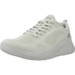 Kapcie SKECHERS BOBS SQUAD Zielony. Zielone kapcie damskie Skechers, z materiału. Za 358.00 zł.