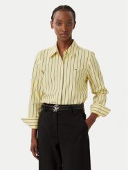 Tommy Hilfiger Koszula Summer WW0WW51155 Żółty Regular Fit. Żółte koszule damskie Tommy Hilfiger, bez wzorów, z bawełny, bez kołnierzyka, bez ramiączek. Za 369.99 zł.