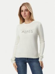 Liu Jo Sport Sweter TF6160 MA22S Kremowy Regular Fit. Białe swetry klasyczne damskie Liu Jo Sport, s, bez kołnierzyka. Za 689.99 zł.