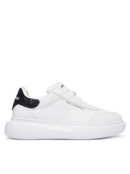 KARL LAGERFELD Sneakersy KL66559 Biały. Białe obuwie sportowe damskie KARL LAGERFELD, ze skóry, bez zapięcia. Za 834.99 zł.