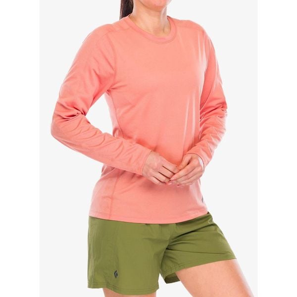 Bluza damska Black Diamond Lightwire L/S Tee. Czerwone bluzy damskie Black Diamond, l, bez wzorów, bez kaptura. Za 210.99 zł.