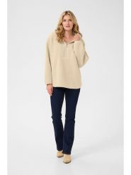 Cream Bluza polarowa "Bami" w kolorze beżowym rozmiar: L. Brązowe bluzy damskie Cream, l, bez wzorów, z polaru, bez kaptura. Za 140.53 zł.