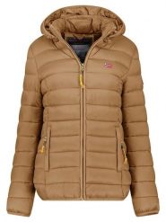 Geographical Norway Kurtka pikowana "Atikolor" w kolorze szarobrązowym rozmiar: XXL. Brązowe kurtki damskie Geographical Norway, xxl, bez wzorów, bez kaptura. Za 187.96 zł.