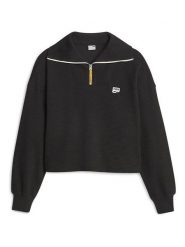 Puma Bluza "Downtown" w kolorze czarnym rozmiar: XS. Czarne bluzy damskie Puma, xs, bez wzorów, z bawełny, bez kaptura. Za 92.21 zł.