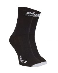 Skarpety biegowe X-Socks Run Fast 4.0. Czarne skarpetki damskie X Socks, bez wzorów, z materiału. Za 50.00 zł.