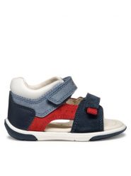 Geox Sandały B Sandal Zapito B556EB 022CL C0735 Granatowy. Niebieskie sandały chłopięce Geox, ze skóry, bez zapięcia. Za 149.99 zł.