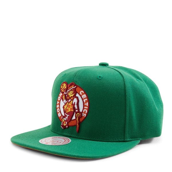 Czapka typu snapback Boston Celtics Like Mike. Zielone czapki z daszkiem damskie Mitchell & Ness, bez wzorów. Za 186.00 zł.