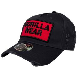 Harrison Czapka - Czarny/Czerwony. Czarne czapki z daszkiem damskie GORILLA WEAR, bez wzorów. Za 136.00 zł.