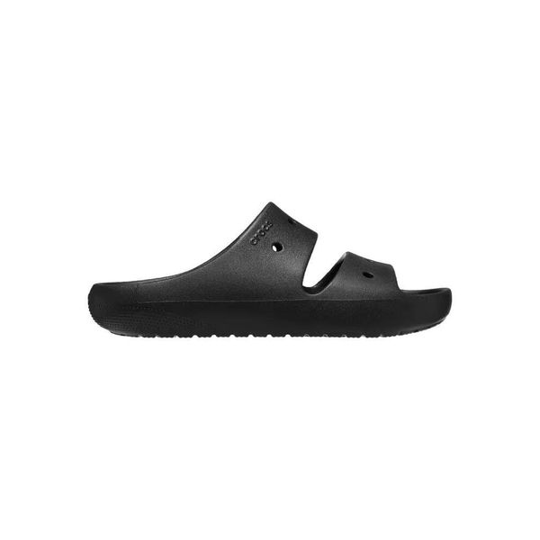 Klapki damskie Crocs 209403001. Czarne klapki damskie Crocs, bez wzorów, z materiału, bez obcasa, bez zapięcia. Za 179.99 zł.