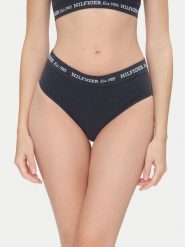 Tommy Hilfiger Figi klasyczne z wysokim stanem UW0UW05724 Granatowy. Niebieskie figi Tommy Hilfiger, bez wzorów, z bawełny. Za 99.99 zł.