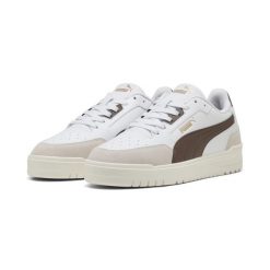 Sneakersy unisex Shuffle Downtown PUMA White Flat Bronze Vapor Gray Brown. Białe obuwie sportowe damskie Puma, bez zapięcia, trekkingowe. Za 269.00 zł.