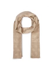 Guess Szal AW5685 POL03 Beżowy. Brązowe szaliki damskie Guess, z aplikacjami. Za 194.99 zł.