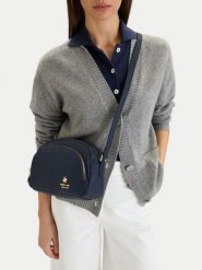 Beverly Hills Polo Club Torebka CEO-BHPC-C-013-09 Granatowy. Niebieskie listonoszki damskie Beverly Hills Polo Club, bez wzorów, z materiału, bez dodatków. Za 199.99 zł.