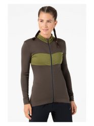 Super.natural Koszulka kolarska "Gravier" w kolorze brązowym rozmiar: XS. Brązowe koszulki damskie super.natural, xs, bez wzorów, z materiału, bez kołnierzyka, bez ramiączek. Za 260.99 zł.