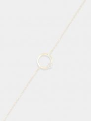 DIAMANTA Złota bransoletka "Yseult" z diamentami rozmiar: onesize. Żółte bransoletki damskie DIAMANTA, złote. Za 739.99 zł.