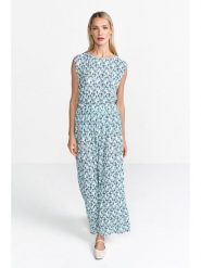 Rich & Royal Bluzka w kolorze niebiesko-białym rozmiar: XL. Niebieskie bluzki damskie Rich & Royal, xl, bez wzorów, z bawełny, bez kołnierzyka, bez ramiączek. Za 109.52 zł.