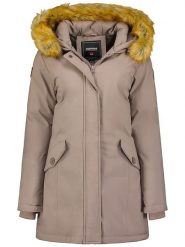 ANAPURNA Parka "Dinastiana" w kolorze szarobrązowym rozmiar: L. Brązowe parki damskie ANAPURNA, l, bez kaptura. Za 215.21 zł.