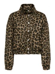 ONLY Kurtka polarowa w kolorze jasnobrązowo-czarnym rozmiar: M. Brązowe kurtki damskie Only, m, bez wzorów, z polaru, bez kaptura. Za 158.10 zł.