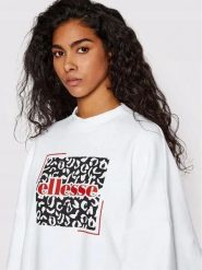 BLUZA DAMSKA ELLESSE NIEROZPINANA BEZ KAPTURA OVERSIZE BIAŁA KOLOR BIAŁY. Białe bluzy damskie Ellesse, l, bez wzorów, z bawełny, bez kaptura. Za 143.99 zł.