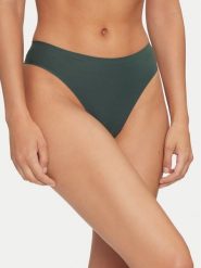 Chantelle Stringi Soft Stretch C11GG0 Zielony. Zielone stringi Chantelle, bez wzorów, z syntetyku. Za 99.99 zł.