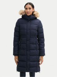 Tom Tailor Kurtka zimowa 1042915 Granatowy Regular Fit. Niebieskie kurtki damskie Tom Tailor, na zimę, s, bez wzorów, z syntetyku, bez kaptura. Za 559.99 zł.
