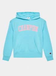 Champion Bluza 404654 Niebieski Regular Fit. Niebieskie bluzy dziewczęce Champion, bez wzorów, z syntetyku, bez ramiączek, bez kaptura. Za 189.99 zł.