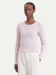 Guess Bluzka V6BP15 K7234 Różowy Slim Fit. Czerwone bluzki damskie Guess, s, z aplikacjami, z syntetyku, bez kołnierzyka, bez ramiączek. Za 214.99 zł.