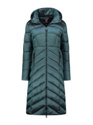 Canadian Peak Płaszcz pikowany "Blancheak" w kolorze zielonym rozmiar: M. Zielone płaszcze damskie Canadian Peak, m, bez wzorów, z puchu, bez kaptura. Za 252.34 zł.