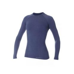 Koszulka wełniana z długim rękawem damska Brubeck ACTIVE WOOL. Fioletowe koszulki damskie Brubeck, s, bez wzorów, z elastanu, bez kołnierzyka, bez ramiączek. Za 243.99 zł.
