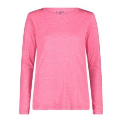 Damska koszulka z długim rękawem CMP. Czerwone bluzki damskie CMP, bez wzorów, sportowe, bez kołnierzyka, bez ramiączek. Za 231.50 zł.