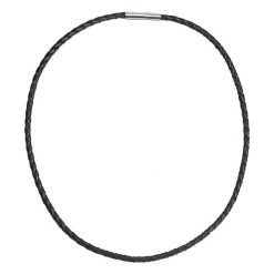 Rafaela Donata Skórzany naszyjnik Skóra naturalna czarny Naszyjniki 1 ct Damski. Czarne naszyjniki damskie Rafaela Donata, ze stali. Za 139.99 zł.