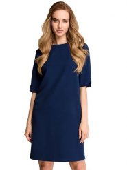 Stylove Sukienka w kolorze granatowym rozmiar: S. Niebieskie sukienki damskie Stylove, bez wzorów, bez ramiączek. Za 114.71 zł.