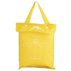 Trespass It May Rain – Żółty płaszcz przeciwdeszczowy unisex. Żółte płaszcze damskie Trespass, na lato, bez wzorów, bez kaptura. Za 198.99 zł.