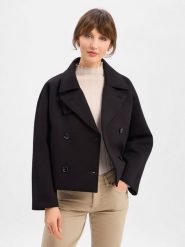 Someday Damski trencz - Vamera Kobiety Sztuczne włókno czarny jednolity, 36. Czarne płaszcze damskie someday., na jesień, bez wzorów, z materiału, bez kaptura. Za 599.95 zł.