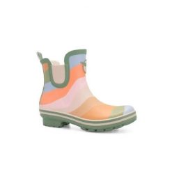 Krótkie kalosze Rouchette Feeling Meadow. Zielone kalosze damskie ROUCHETTE, bez wzorów, z materiału. Za 248.00 zł.