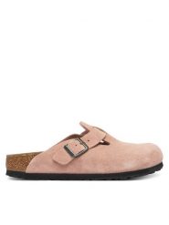 Birkenstock Klapki Boston 1031635 Różowy. Czerwone klapki damskie Birkenstock, bez wzorów, ze skóry, bez obcasa, bez zapięcia. Za 639.99 zł.