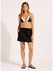 Seafolly Spódnica w kolorze czarnym rozmiar: M. Czarne spódnice damskie Seafolly, na co dzień, m, bez wzorów, mini. Za 154.95 zł.