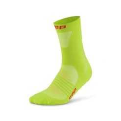 Damskie skarpety sportowe kompresyjne do połowy łydki PRO Run Ultralight CEP. Zielone skarpetki damskie CEP, bez wzorów. Za 114.00 zł.