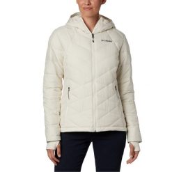 Damska kurtka Columbia Heavenly Hooded Jacket 1738151191. Białe kurtki damskie Columbia, xs, bez wzorów, z materiału, z kapturem. Za 549.00 zł.