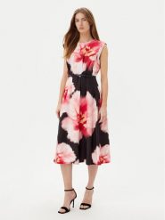 DKNY Sukienka koktajlowa DD5H2J04 Czarny Regular Fit. Czarne sukienki damskie DKNY, bez wzorów, z syntetyku, wizytowe, bez ramiączek. Za 489.99 zł.